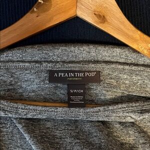 A Pea in the Pod Heather Gray Maternity Top